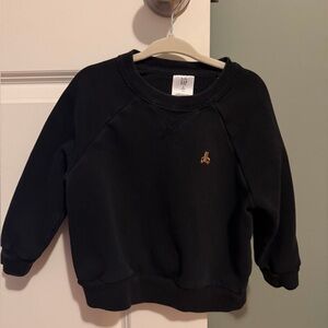 Black Crewneck Sweatshirt with Gap logo